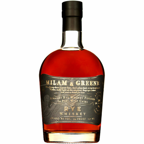 Milam & Greene Port Cask Finished Rye Whiskey 750ml