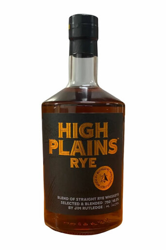 J. W. Rutledge High Plains Straight Rye Whiskey 750ml