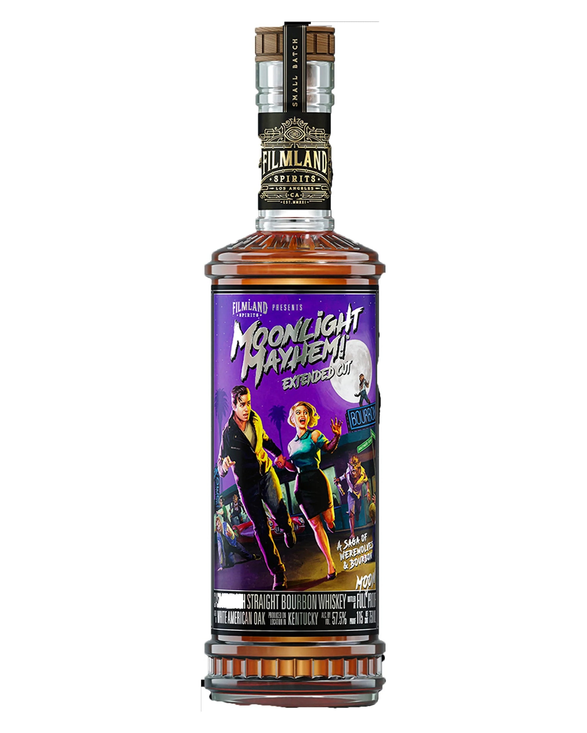 Filmland Spirits Moonlight Mayhem Extended Cut Cask Strength Straight Bourbon Whiskey 750ml