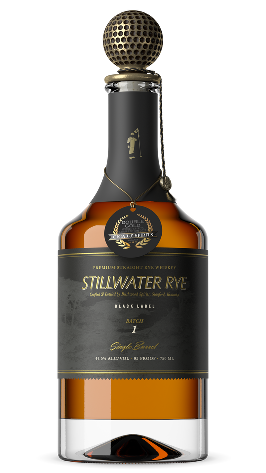 Bushwood Stillwater Rye, 6 Year: Single Barrel, Straight Low Rye Whiskey