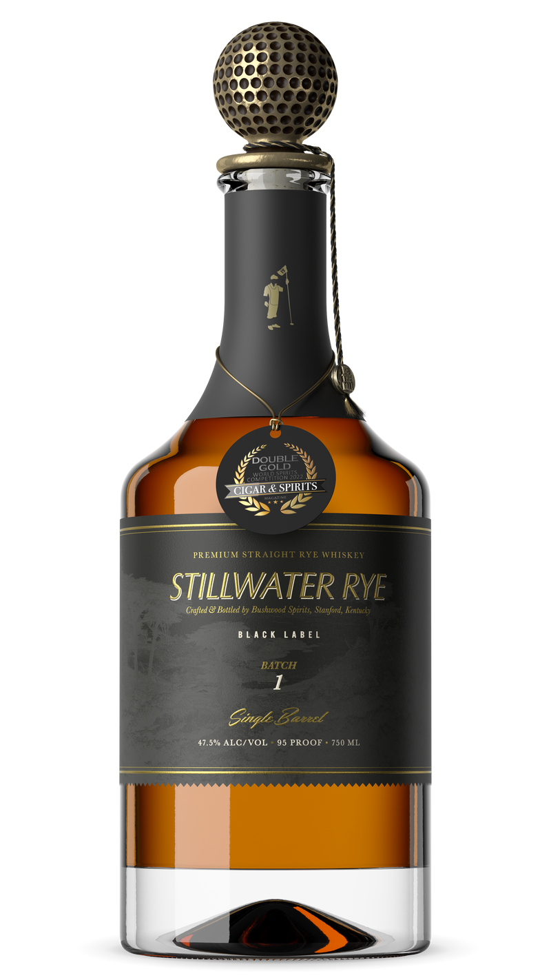 Bushwood Stillwater Rye, 6 Year: Single Barrel, Straight Low Rye Whiskey