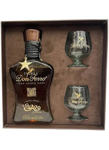 Don Ferro Extra Anejo Tequila Gift Set 750ml