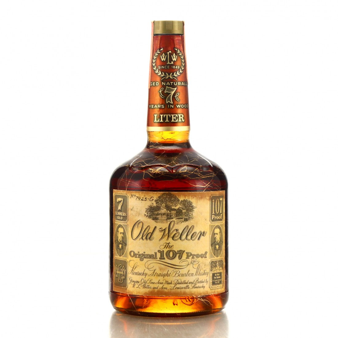 Stitzel Weller 1982 W. L. Weller Old Weller Original 107 Proof 7 Year Old Bourbon Whiskey 1Lt