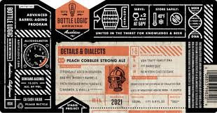 Bottle Logic Brewing 'Details & Dialects' Peach Cobbler Strong Ale Beer 500ml