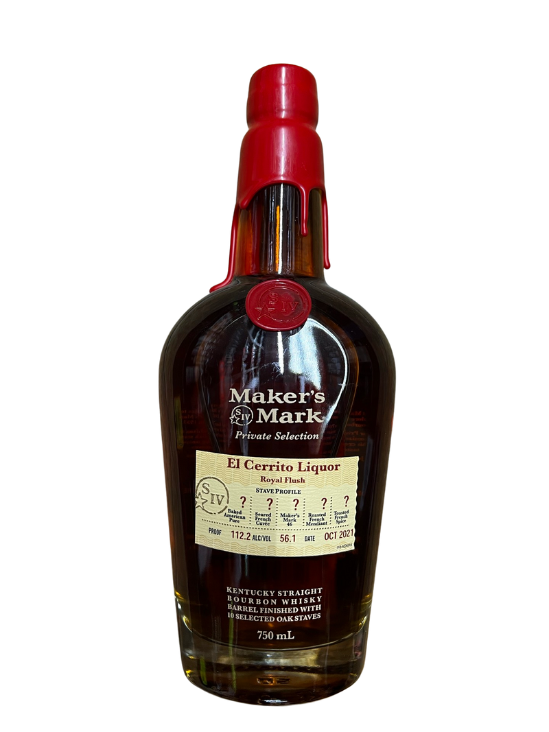 Makers Mark Private Selection El Cerrito Liquor “Royal Flush” Stave Profile Pick