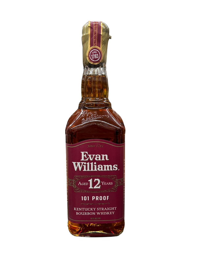 Evan Williams 12 Year Old Kentucky Straight Bourbon Whiskey 101 Proof 750ml