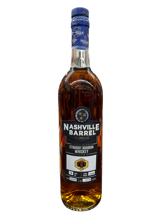 Nashville Barrel Company “EL Cerrito Liquor Exclusive” Single Barrel Straight Bourbon Whiskey 8yr old 750ML