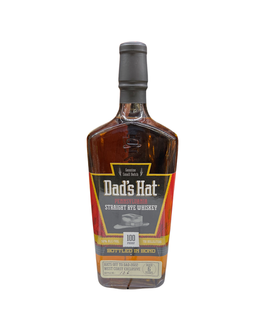 Dad’S Hat Straight Rye Whiskey Bottle In Bond (Hats Off To Dad 2022 West Coast Exclusive)