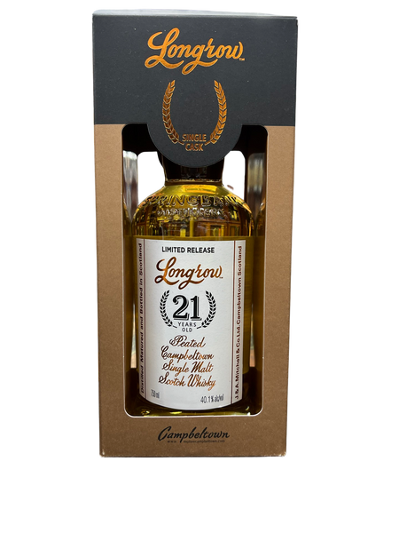 LONGROW 21 YEAR OLD 2022 LIMITED RELEASE SCOTCH WHISKY 750ML SINGLE CASK RUM CASK