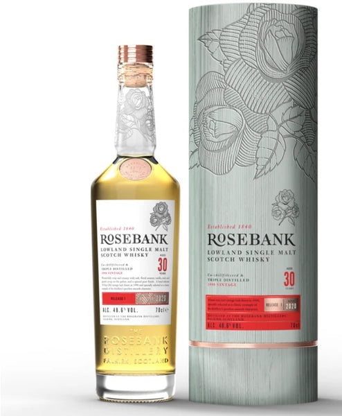 1990 Rosebank 30 Year Old Single Malt Scotch Whisky 750ml