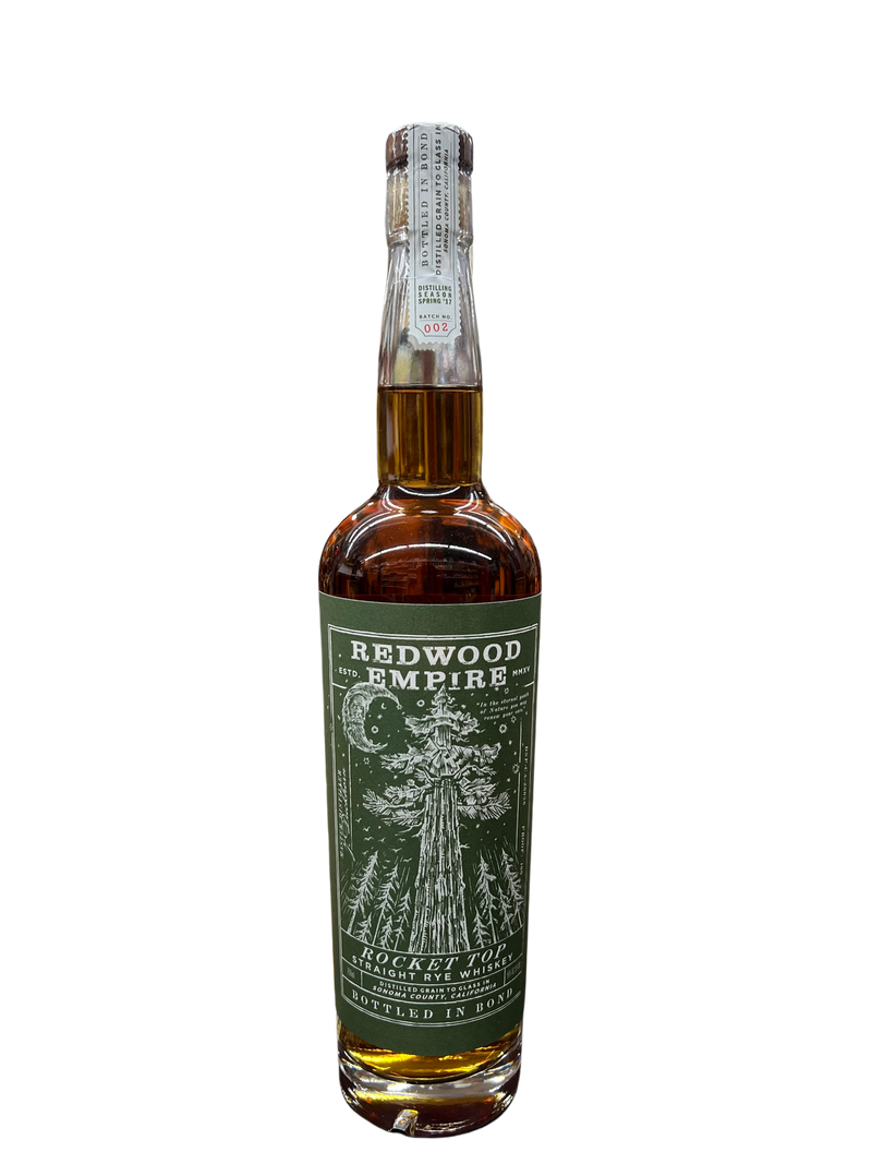 REDWOOD EMPIRE ROCKET TOP STRAIGHT RYE WHISKEY