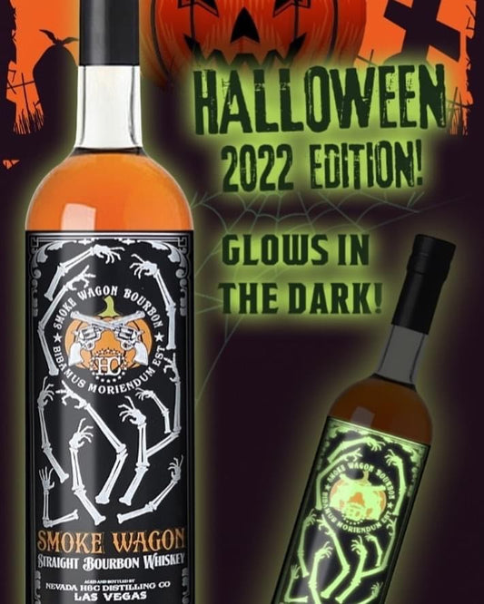 Smoke Wagon Straight Bourbon Whiskey Halloween Glow in the Dark Edition 2022 750ml