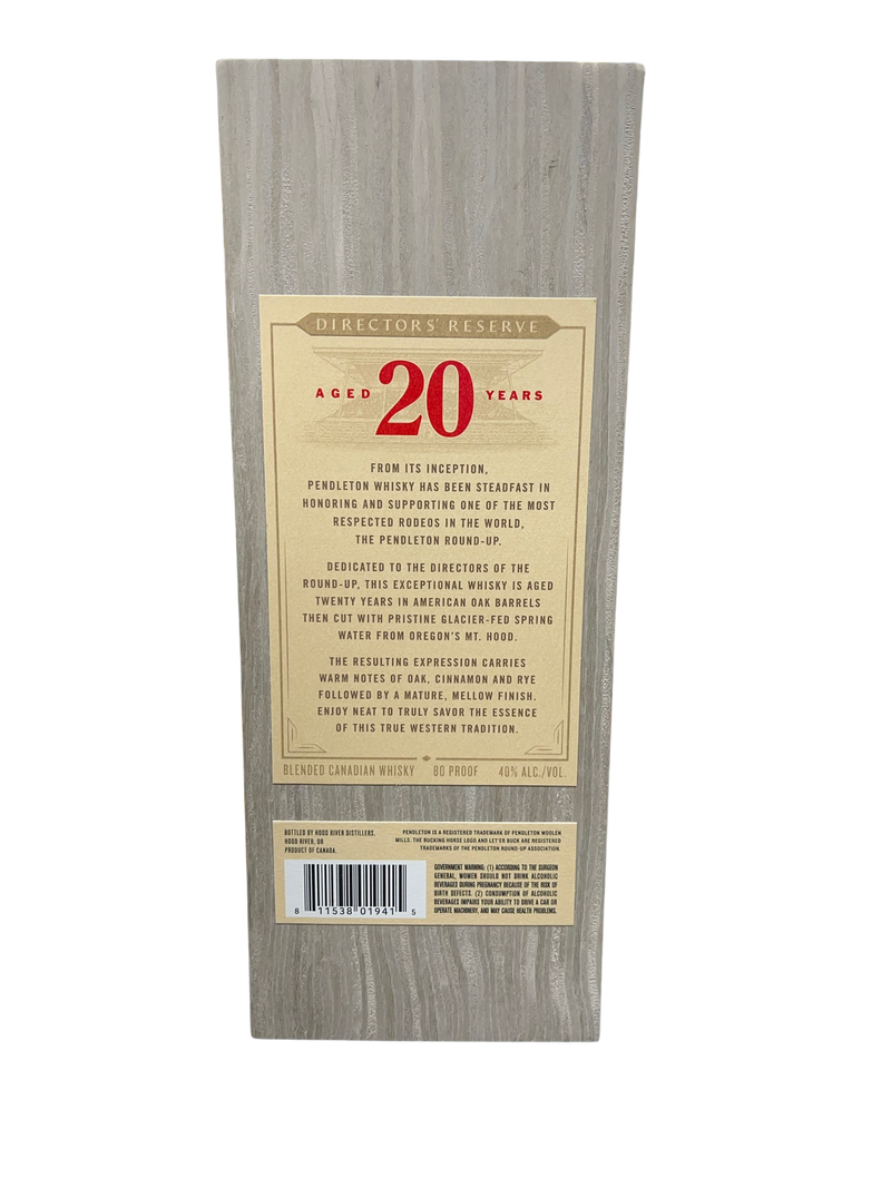 Pendleton Directors Reserve Aged 20 Years Whiskey 750ml