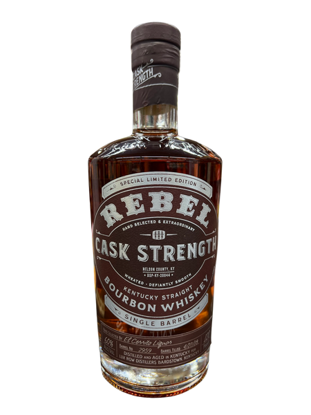 Rebel Single Barrel Cask Strength El Cerrito Liquor Store Pick Kentucky Straight Bourbon Whiskey 750ml