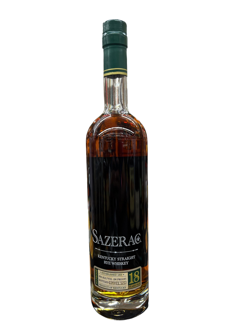 Sazerac 18 Year Old Rye Whiskey 2021