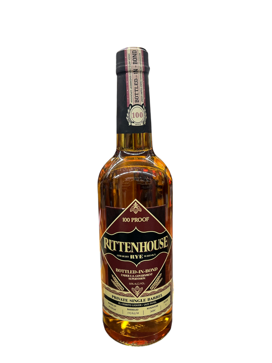 Rittenhouse Rye Bottle In Bond Single Barrel El Cerrito Liquor Store Pick Rye Whiskey