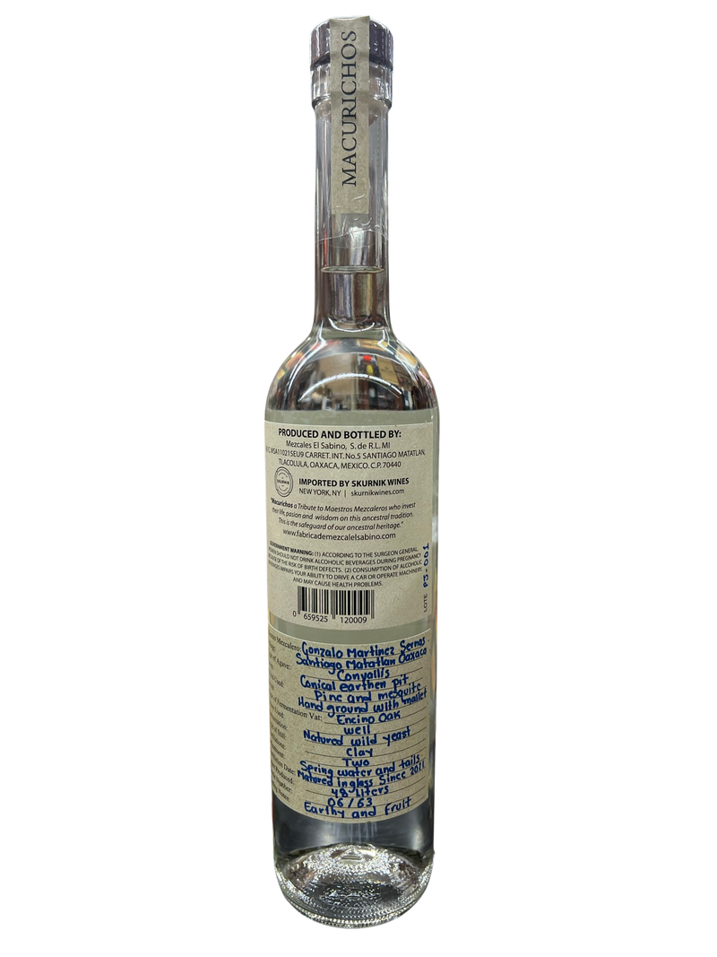 Macurichos Puntas De Jabali Mezcal (69% ABV) 750ml