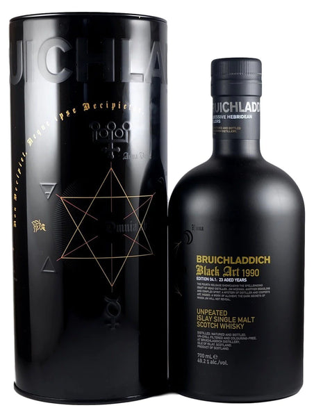 Bruichladdich 23 Year Old 1990 Black Art 4th Edition Unpeated Single Malt Scotch Whisky 750ml