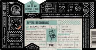 Bottle Logic Brewing Reverse Engineering  Baklava Stout Beer 500ml
