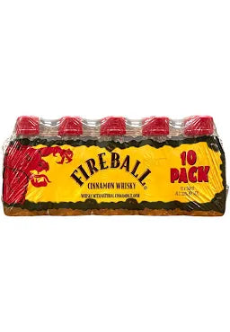 Fireball Hot Cinnamon Blended Whiskey 10-Pack Bottle 50ml