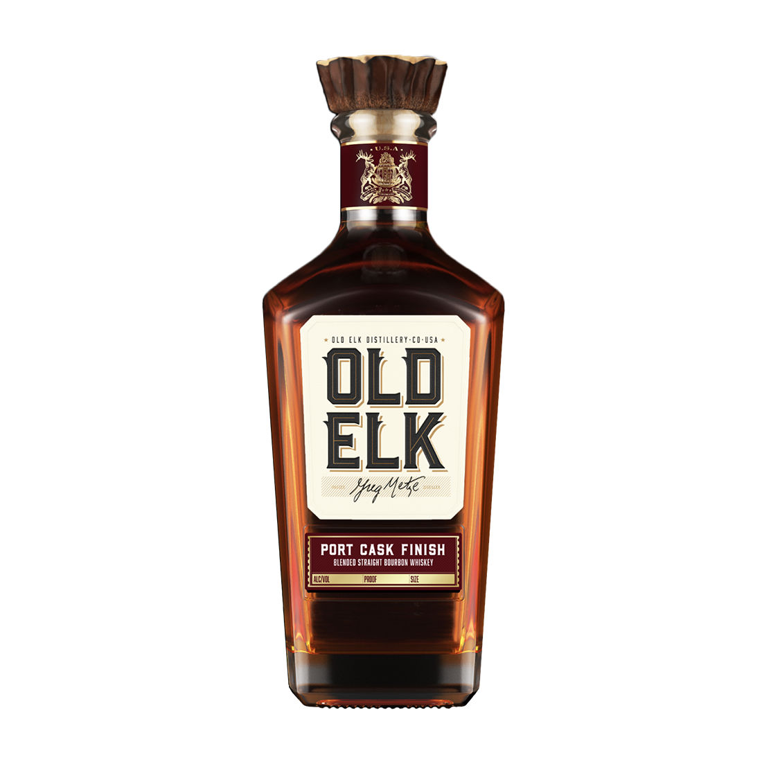 Old Elk Port Cask Finished Blended Straight Bourbon Whiskey 750ml