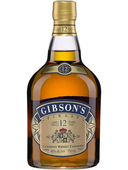 Gibson's Finest Rare 12 Year Old Canadian Whisky 750ml Bottle