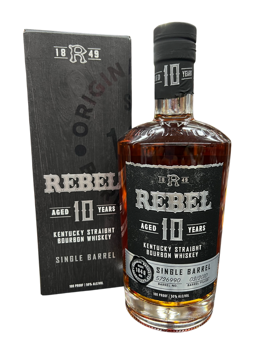 Rebel Yell Single Barrel Bourbon Whiskey 10 Year Old 750ml