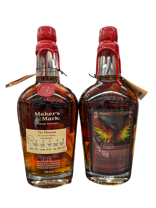 Maker’s Mark The Phoenix Single Barrel El Cerrito Liquor Store Pick Bourbon whiskey
