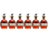 Blanton's Straight From The Barrel Kentucky Straight Bourbon Whiskey 6 Bottles Bundle Pack
