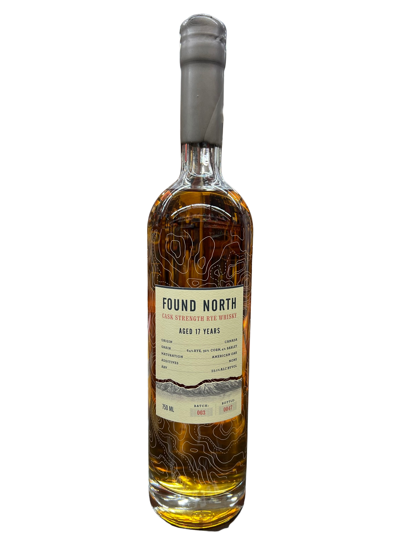 Found North 17 Year Old Batch 003 Cask Strength Rye Whiskey 750ml