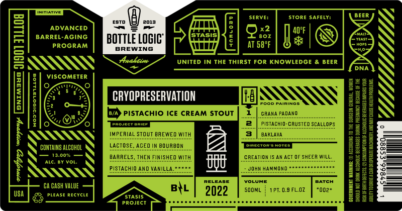 Bottle Logic Cryopreservation