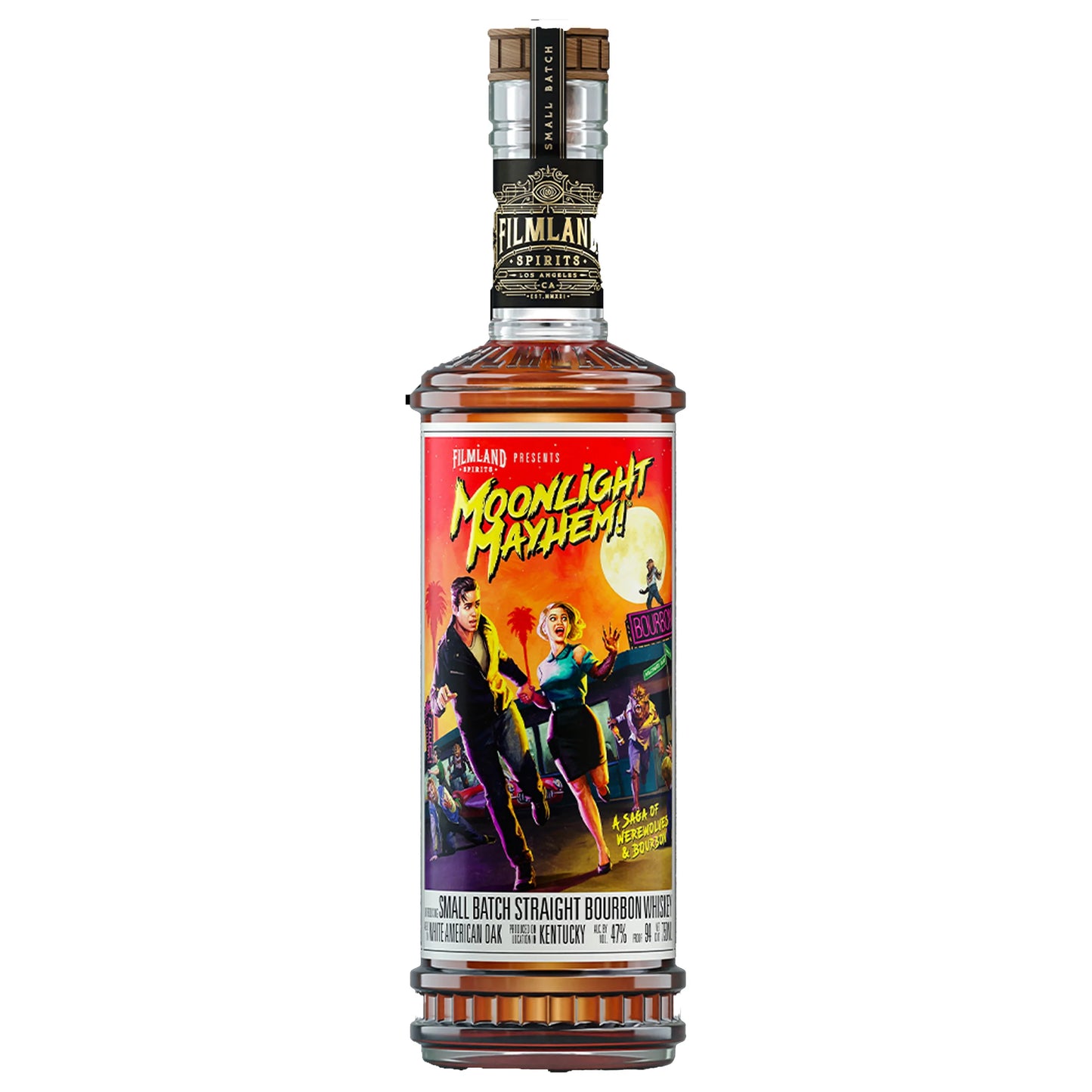 Filmland Spirits Moonlight Mayhem Small Batch Bourbon Whiskey