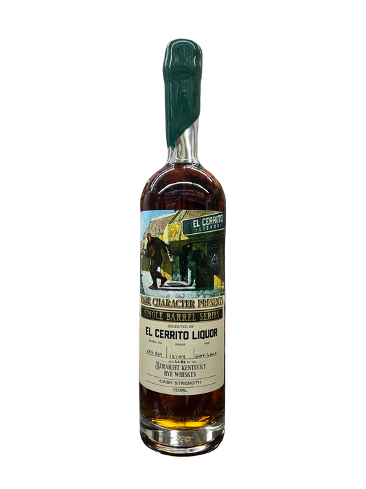Rare Character Single Barrel Selected By “EL Cerrito Liquor” Straight Kentucky Rye Whiskey