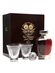 Old Rip Van Winkle Pappy Van Winkle's Family Selection 23 Year Old Kentucky Straight Bourbon Whiskey with Glasses and Decanter