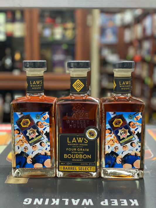 A.D. Laws Four Grain Cask Strength Barrel Bourbon Whiskey El Cerrito Liquor Store Pick Straight