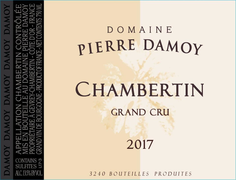 PIERRE DAMOY CHAMBERTIN GRAND CRU 2017