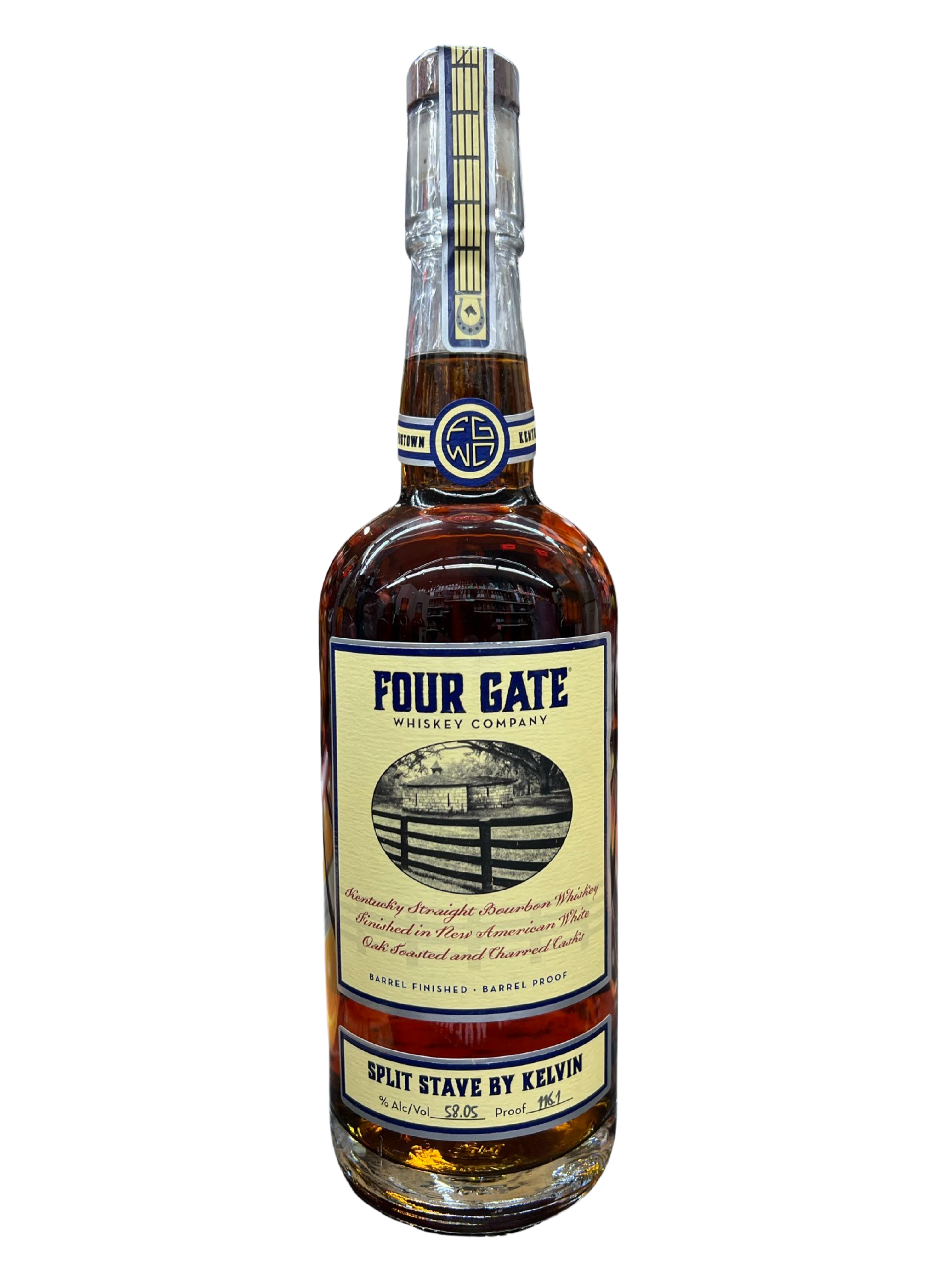 Four Gate Split by Stave Kelvin Kentucky Straight Bourbon Whiskey 750ml