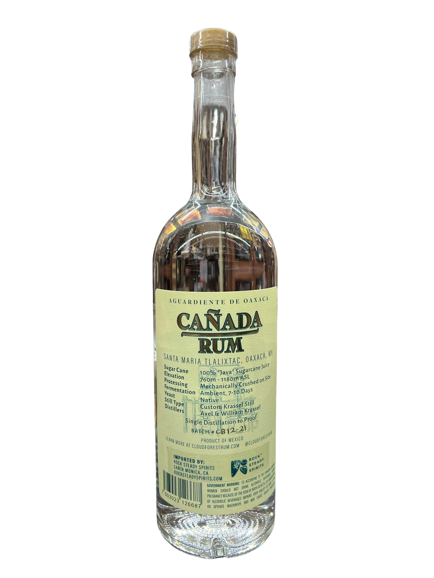 Cañada Aguardiente de Oaxaca 100% Distilled from Sugar Cane Juice Rum (1L)
