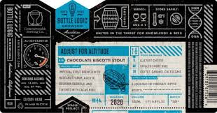 Bottle Logic Brewing 'Adjust for Altitude' Chocolate Biscotti Stout Beer 500ml