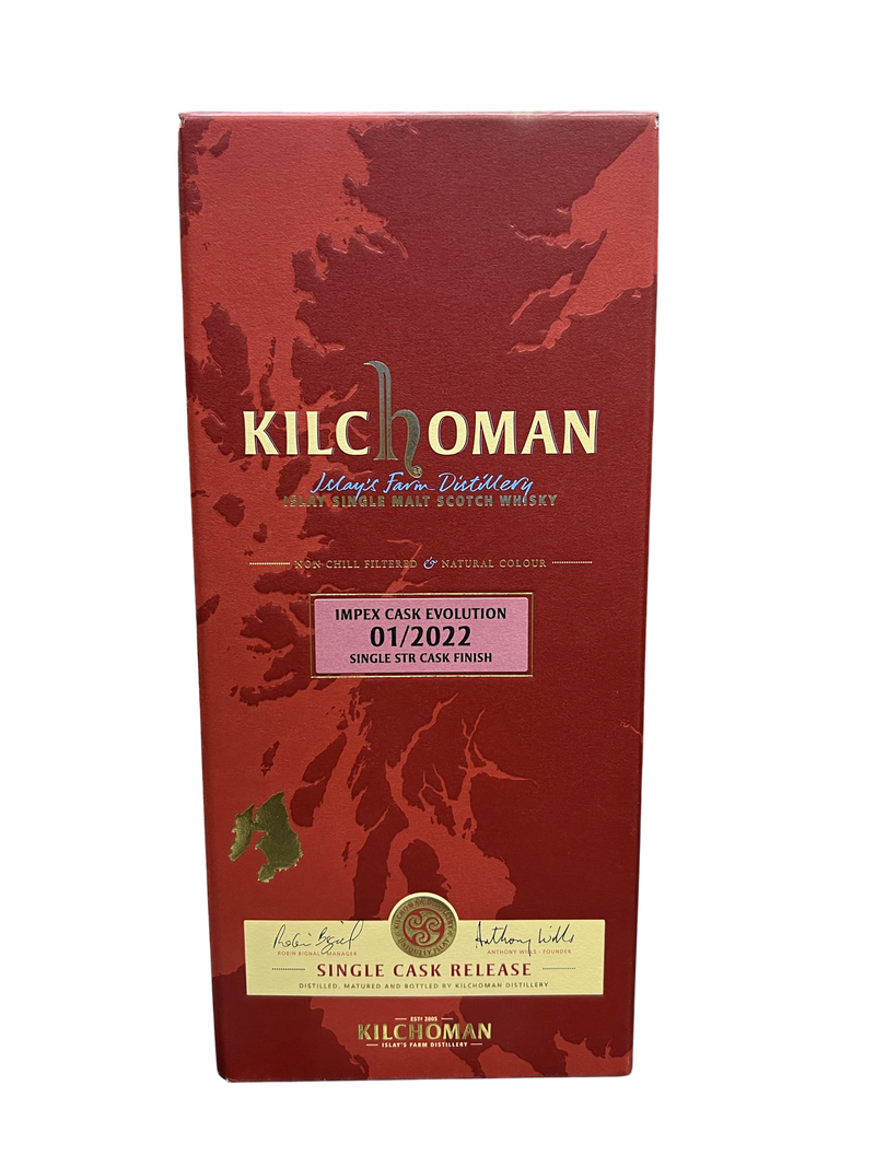 Kilchoman 8 Year Old "ImpEx Evolution" STR Finished Cask Strength Islay Single Malt Scotch Whisky (750ml)